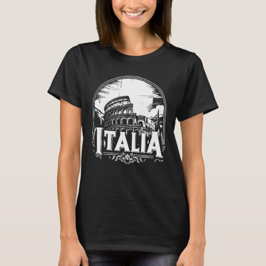 Italia Rome Colosseum T-shirt (Voorkant)