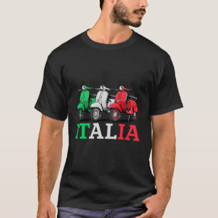 Italia Scooter Bromfiets Motorfiets T-shirt