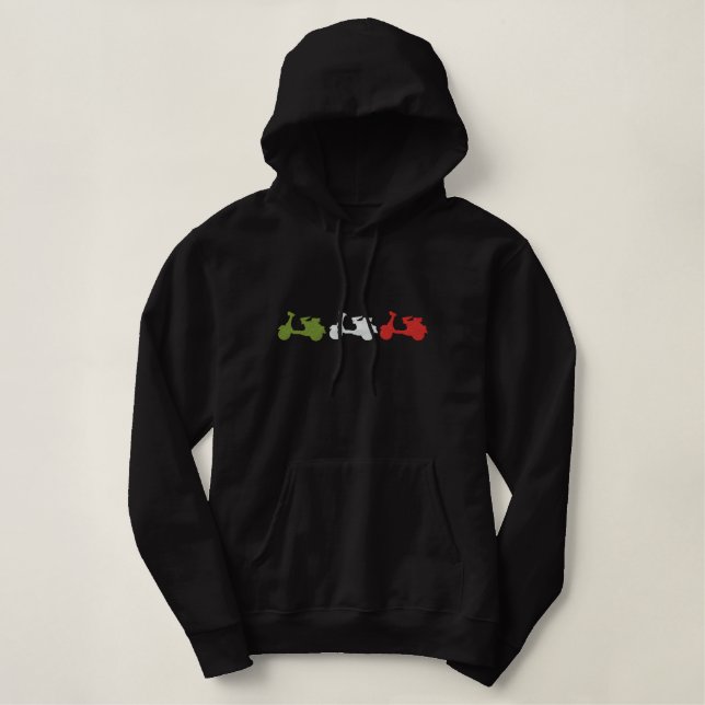 Italia scooter Embroided Hoody (Design voorkant)