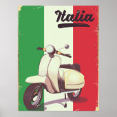 Italia Scooter Vintage poster (Voorkant)