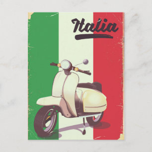 Italia Scooter Vintage reisposter Briefkaart