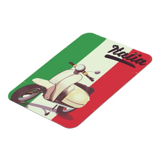 Italia Scooter Vintage reisposter Magneet (Linkerzijde)