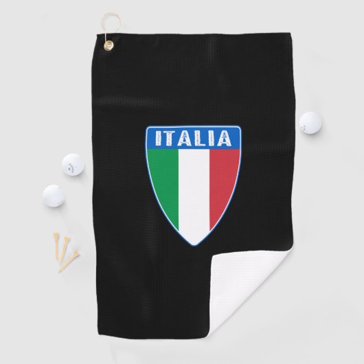 Italia Shield Golfhanddoek (Insitu)