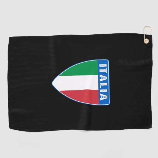 Italia Shield Golfhanddoek (Horizontaal)