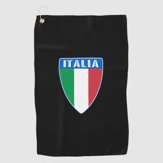 Italia Shield Golfhanddoek (Voorkant)