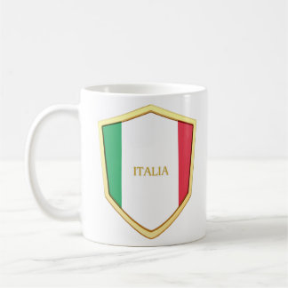 Italia Shield Soccer Football Fan Koffiemok