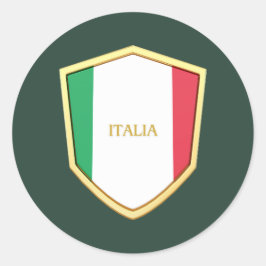 Italia Shield Soccer Football Fan Ronde Sticker