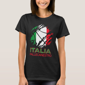 Italia Sports Fan Italiaanse Nationale Vlag Kunst T-shirt