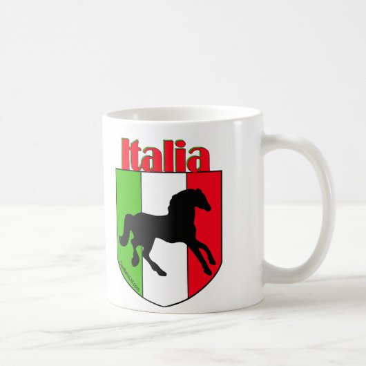 Italia Stallion Crest Koffiemok (Rechts)
