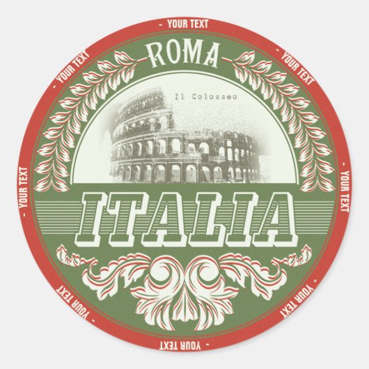 Italia sticker (Voorkant)