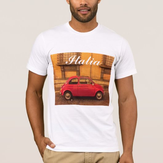 Italia T-Shirt -  Fiat 500 (Voorkant)