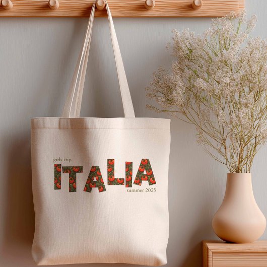Italia Tomato Zomer Meisjes Trip Tote Bag