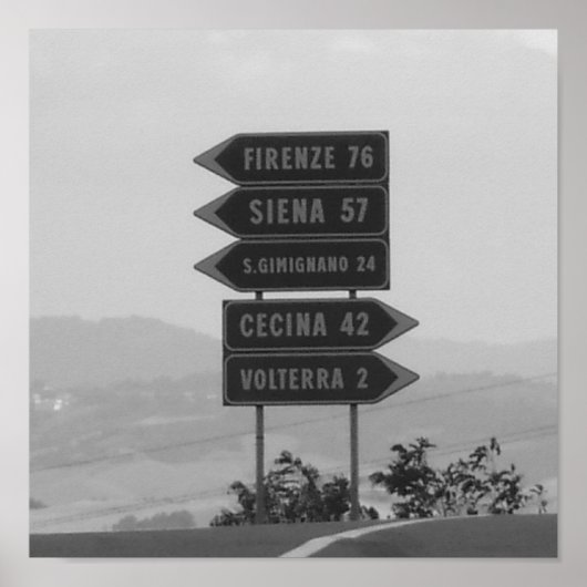 Italia - Toskana Poster (Voorkant)