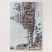 Italia, Venice Canal Gondolas Legpuzzel (Verticaal)