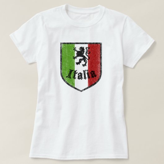 Italia Vintage Wapen Geel Dames T-Shirt (Design voorkant)