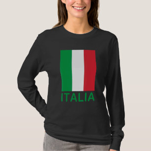 Italia Vlag Italiaans Italië Familie Erfgoed Parot T-shirt