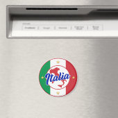 Italia Vlag & Kaart Magneet (Insitu (Vaatwasser))