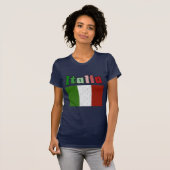 Italia  vlag t-shirt (Voorkant volledig)