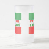 Italia-vlag van Italië Matglas Bierpul (Center)