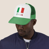 Italia Vlag & Word Trucker Pet (In situ)