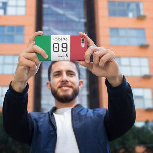 Italia Voetbal Nationaal Team Vlag Kleuren Atleet iPhone 15 Pro Case