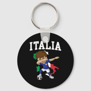 Italia Voetbaljongen Italiaanse Italiaanse Vlag Ka Sleutelhanger
