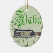 Italia Wine Bottle Ornament (Rechts)