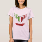 Italia Winged  vlag T-shirt (Voorkant)