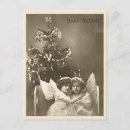 Italiaan Buon Natale Merry Christmas Angels Briefkaart