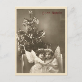  Italiaan Buon Natale Merry Christmas Angels Briefkaart