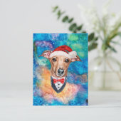 Italiaan Greyhound Breed kerstmis Feestdagenkaart (Staand voorkant)