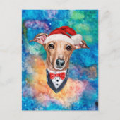 Italiaan Greyhound Breed kerstmis Feestdagenkaart (Voorkant)