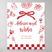 Italiaans advies en wensen Dat is amore bruiloft Poster (Voorkant)