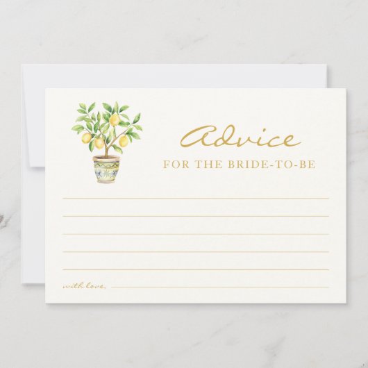 Italiaans advies Kaart (Voorkant)