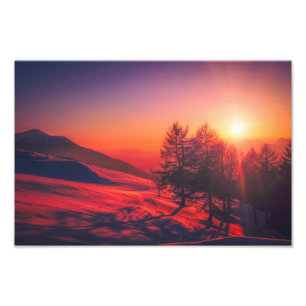 italiaans afbeelding voor zonsopgang foto afdruk