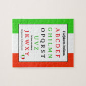 Italiaans Alfabet Kids Puzzel (Horizontaal)