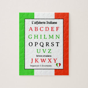Italiaans Alfabet Kids Puzzel