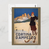  Italiaans Alpenbriefkaart Briefkaart (Voorkant / Achterkant)