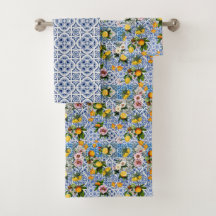 Italiaans Amalfi blauw witte tegels citroenen