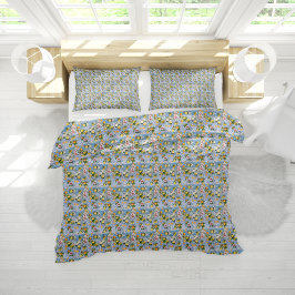 Italiaans Amalfi blauw witte tegels citroenen Kussensloop