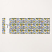 Italiaans Amalfi blauw witte tegels citroenen Yogamat (Voorkant (horizontaal))