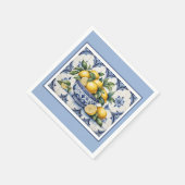 Italiaans Amalfi blauw witte tegels kom van citroe Servet (Hoek)