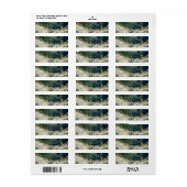 Italiaans Amalfi Coast schilderachtig retour adres Etiket (Full Sheet)