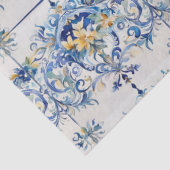 Italiaans Amalfi Coast Tegel Blauw en wit Decoupag Tissuepapier (Detail)