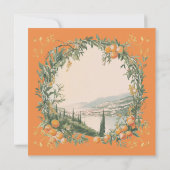 Italiaans Amalfi Kust Sinaasappel Bloemen Bewaar d Kaart (Achterkant)