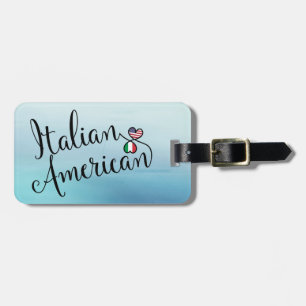 Italiaans-Amerikaans Bagagelabel met ingestroomd h