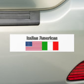 Italiaans-Amerikaans Bumpersticker (Op auto)