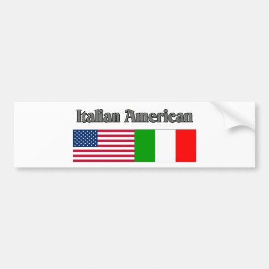 Italiaans-Amerikaans Bumpersticker (Voorkant)