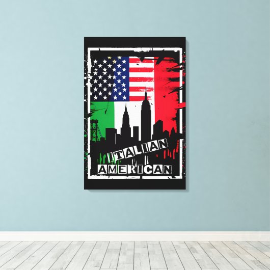 Italiaans Amerikaans Canvas (Insitu (Houten vloer))