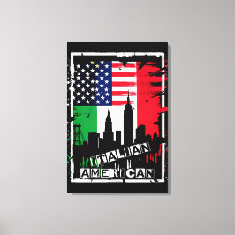 Italiaans Amerikaans Canvas Afdruk